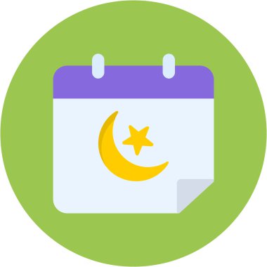 Ramazan Kareem. Web simgesi vektör illüstrasyonu