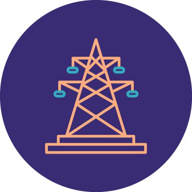 Bir güç simgesinin vektör illüstrasyonu