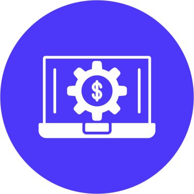 Bilgisayar. Web simgesi basit illüstrasyon