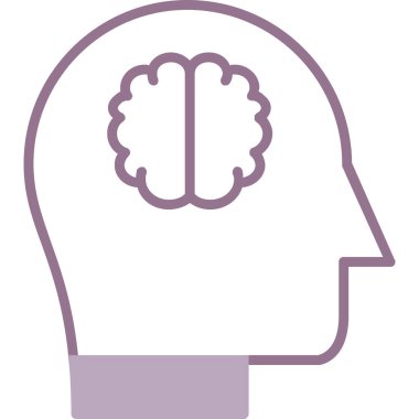 İnsan beyin vektörü çizimi