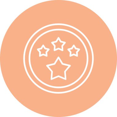 Yıldız simgesinin vektör illüstrasyonu