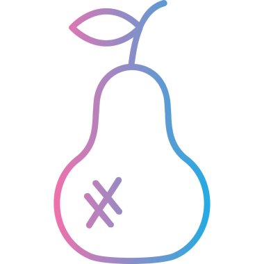 elma ikonu vektör illüstrasyonu