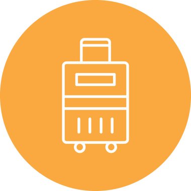 Çanta. Web simgesi vektör illüstrasyonu