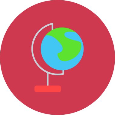 Dünya Küresi. Basit illüstrasyon