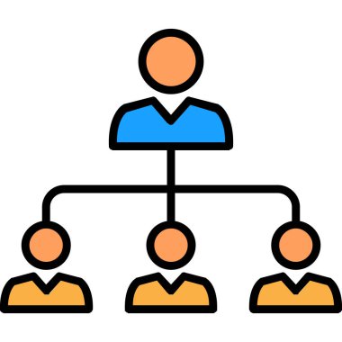 iş takımı vektör renk illüstrasyonu