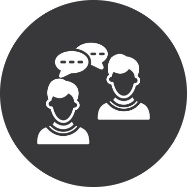 grup insan konuşuyor, vektör illüstrasyonu