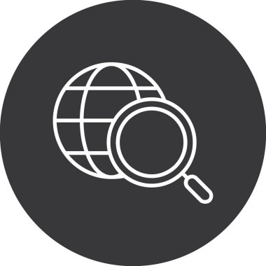 Küresel vektör satırı simgesi