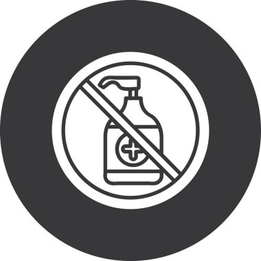 Alkol sembolü vektör tasarımı yok