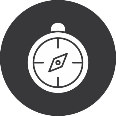 pusula simgesini dış hat biçiminde pusula simgesi