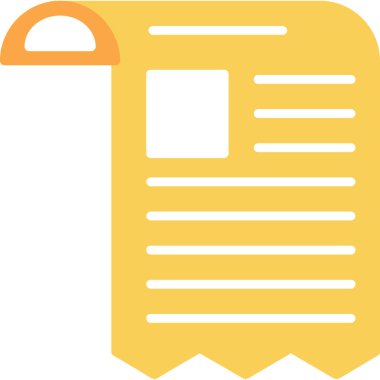 kağıt belge simgesi, basit tasarım