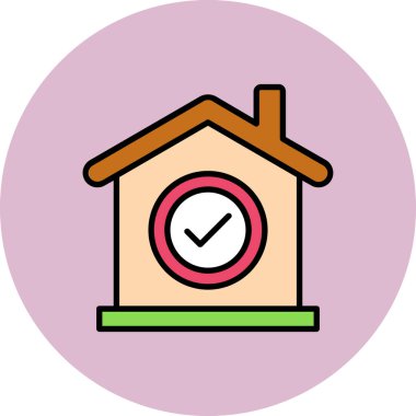 ev simgesi vektör illüstrasyonu