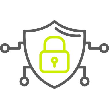 basit vektör illüstrasyonunu kilitle.