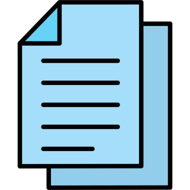 belge simgesi, vektör çizimi