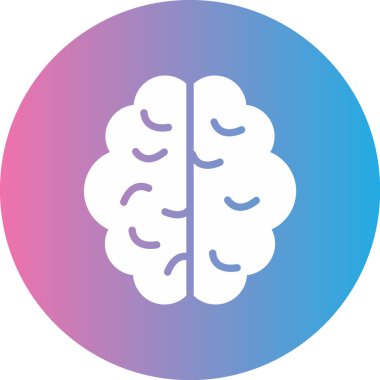 beyin ikonu vektör illüstrasyonu