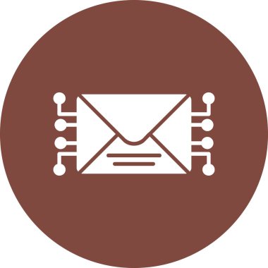 E-posta. Web simgesi basit illüstrasyon