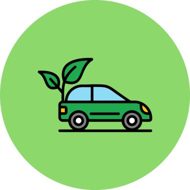 otomobil çevre dostu simge, taslak biçimi