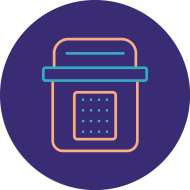 Modern b çöp ikonunun vektör illüstrasyonu