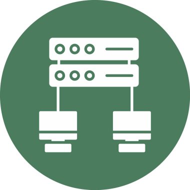 Sunucu. Web simgesi basit tasarım