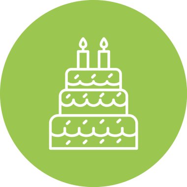 Kek. Web simgesi basit tasarım