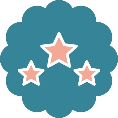 yıldız simgesi vektör illüstrasyonu