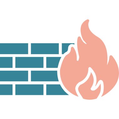 Yangın. Web simgesi basit tasarım