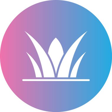 Bir çiçek simgesinin vektör illüstrasyonu