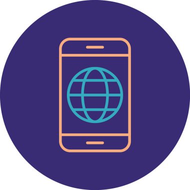 Simge simgesinin vektör illüstrasyonu