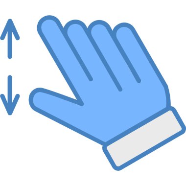 Eldiven. Web simgesi basit illüstrasyon