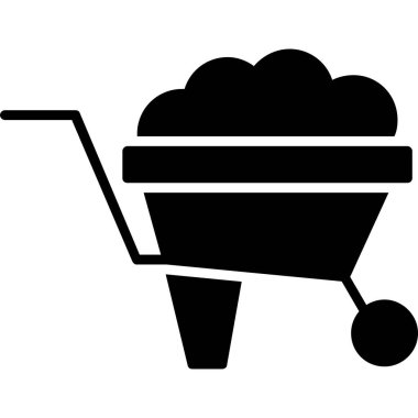 Alışveriş arabası ikon vektör illüstrasyonu