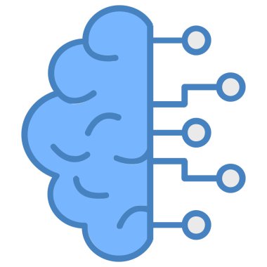 Beyin. Web simgesi basit tasarım