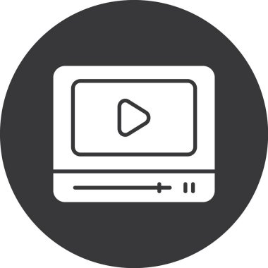 Oyuncu. Web simgesi basit illüstrasyon