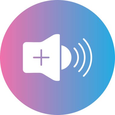 Bir hoparlör simgesinin vektör çizimi