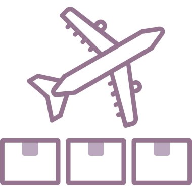 uçuş simgesi, vektör illüstrasyonu