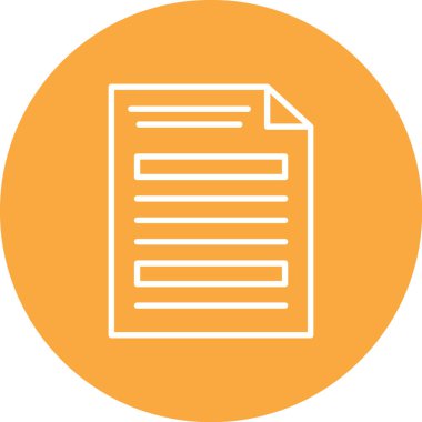 Belge. Web simgesi basit illüstrasyon