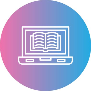 Kitap simgesinin vektör illüstrasyonu