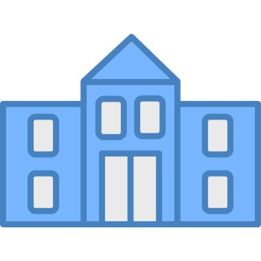 okul simgesi vektör illüstrasyonu