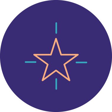 Yıldız. Web simgesi basit illüstrasyon