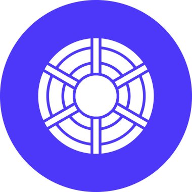 Küre. Web simgesi basit illüstrasyon