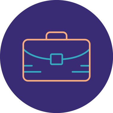 Çanta simgesinin vektör illüstrasyonu