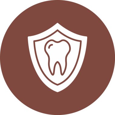 Diş vektörü simgesi modern basit illüstrasyon