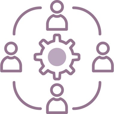 Teçhizat Web simgesi basit illüstrasyon