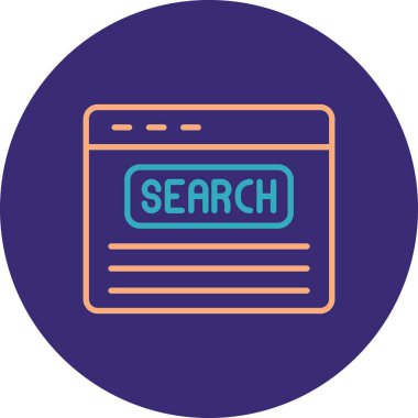 Moda düz tasarım için vektör seo simgesi