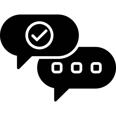 Konuş. Web simgesi basit illüstrasyon