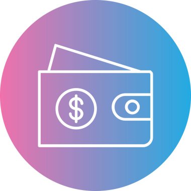 Dolar simgesi vektör illüstrasyonu