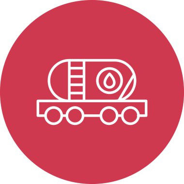 Tren simgesinin vektör illüstrasyonu