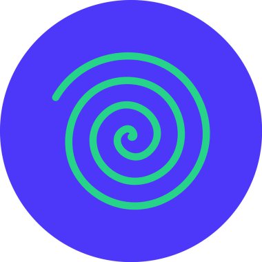 Bir spiral simgenin vektör illüstrasyonu