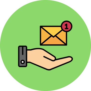 e- posta simgesi vektör illüstrasyonu