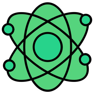 atom. Web simgesi basit illüstrasyon