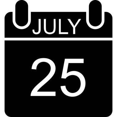 Takvim simgesi, vektör çizimi