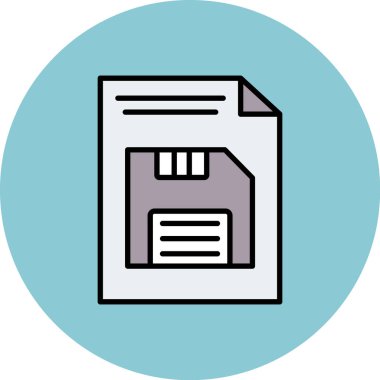 Belge. Web simgesi basit tasarım